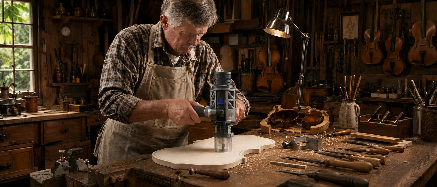 ST3 used for precision drilling in a workshop