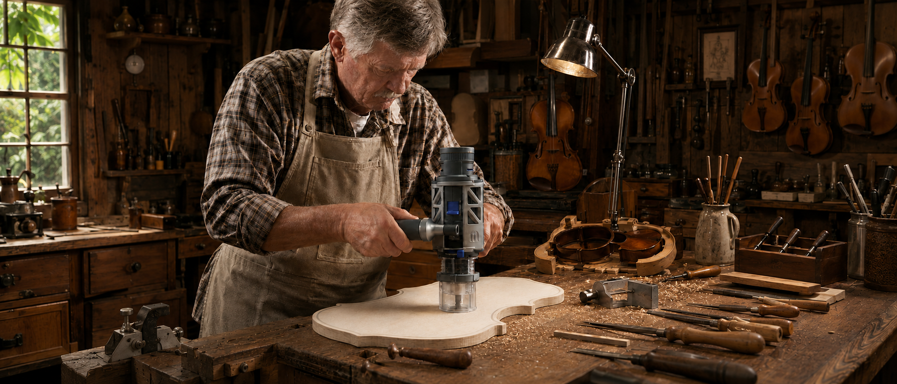 ST3 used for precision drilling in a workshop