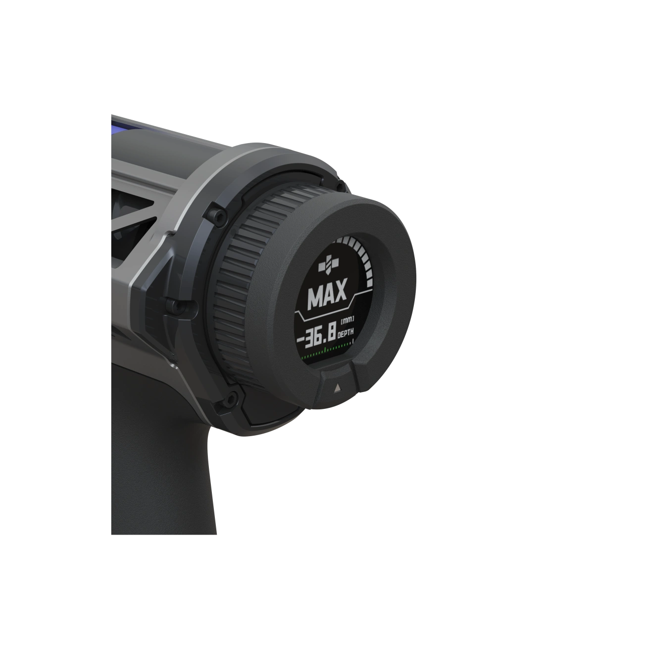 Protective rubber ring around the LCD screen, built for confident pressing and stable handling during real work.