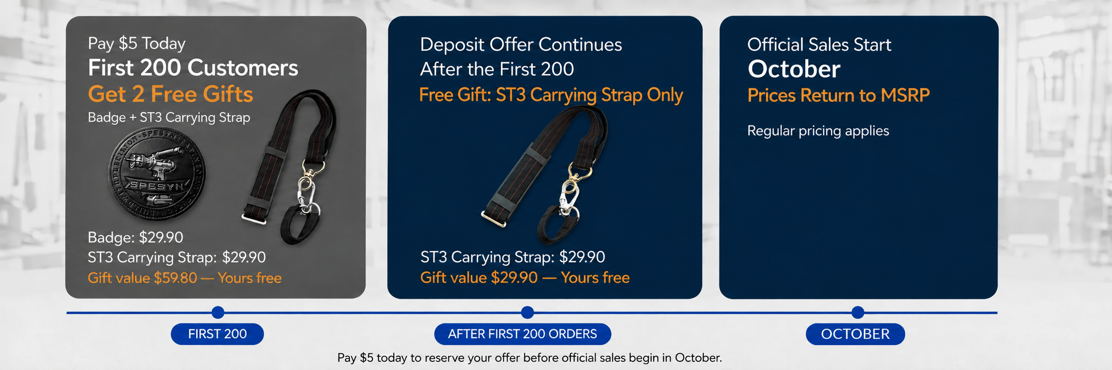 SPESYN ST3 deposit offer gift
